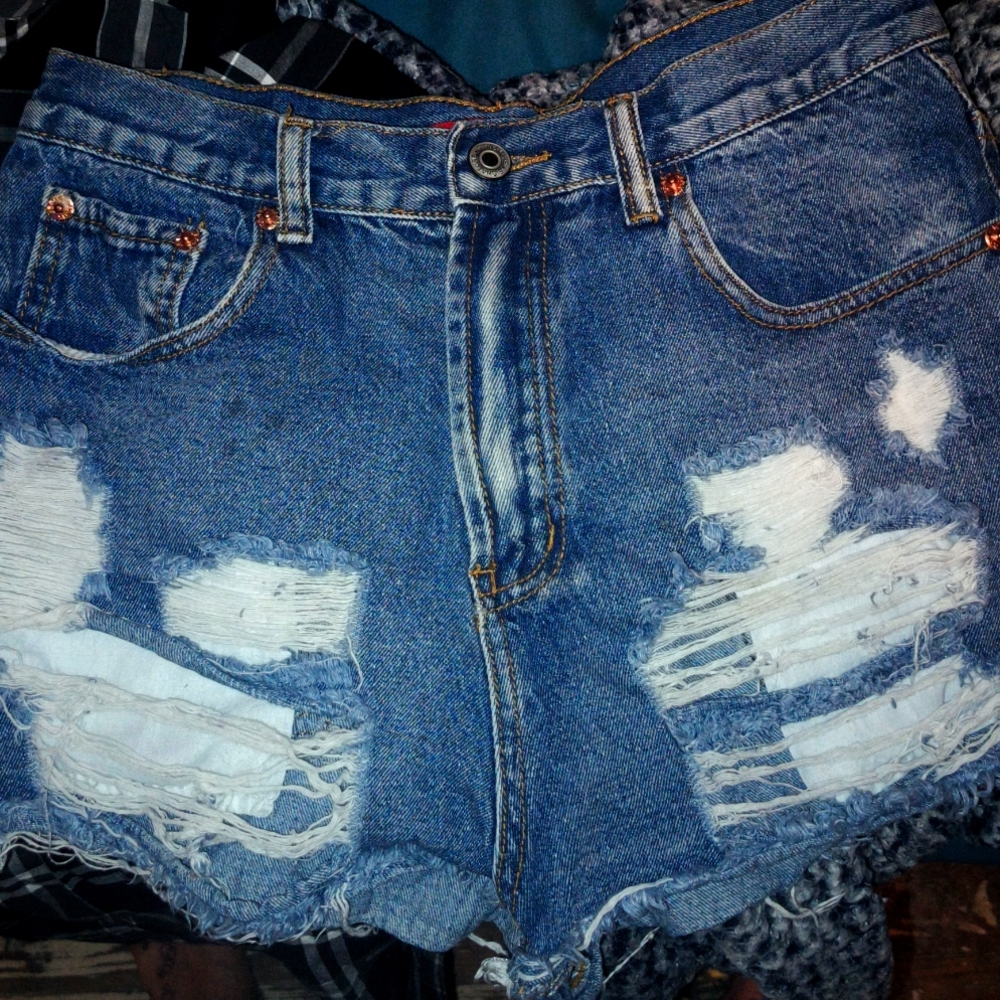 Distressed shorties